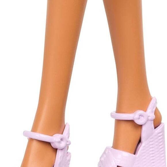 Barbie Fashionistas Doll #228, Blind Doll Wearing Pink Top and Ruffled Skirt - Picture 6 of 7